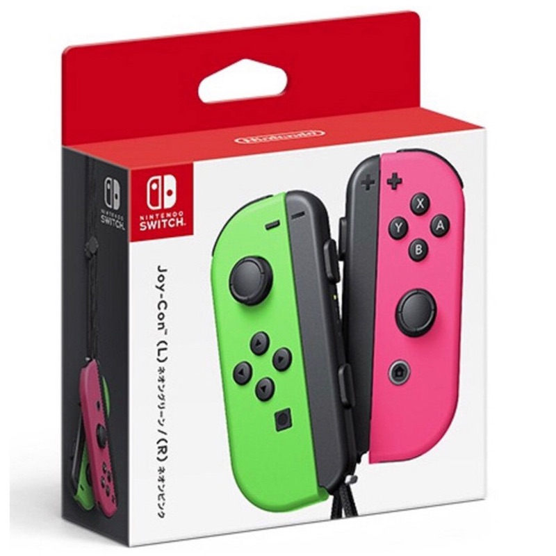 Nintendo Switch joy-con L+R 霓虹綠+霓虹粉(平行輸入，含稅價)