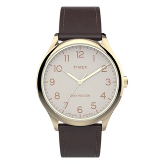 【TIMEX】天美時 Easy Reader系列經典手錶 (咖啡x金 TXTW2V28100)