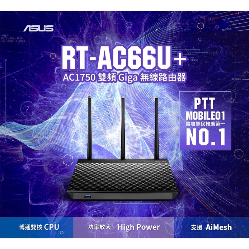 Asus RT-AC66U+ 路由器（二手）