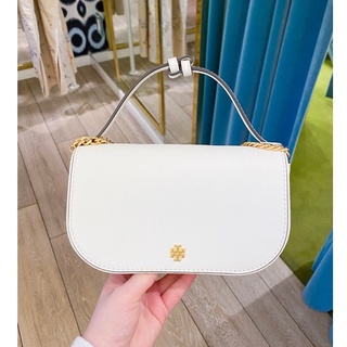 【現貨】美國代購 Tory Burch TB 新品 防刮 皮革 手提 斜背包 半月包 鏈條包