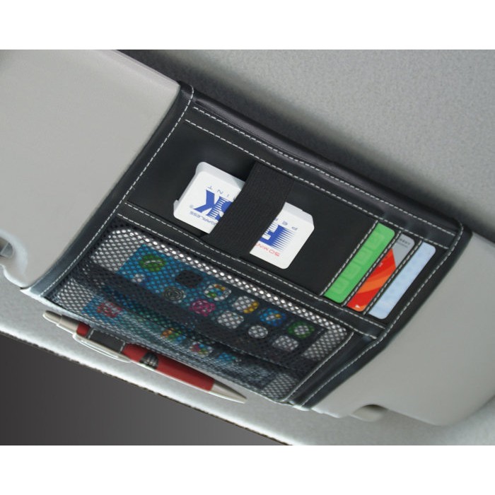 SFC日本精品 SEIKO 遮陽板便利置物袋 多功能卡片收納手機收納 EH-178 遮陽板置物袋