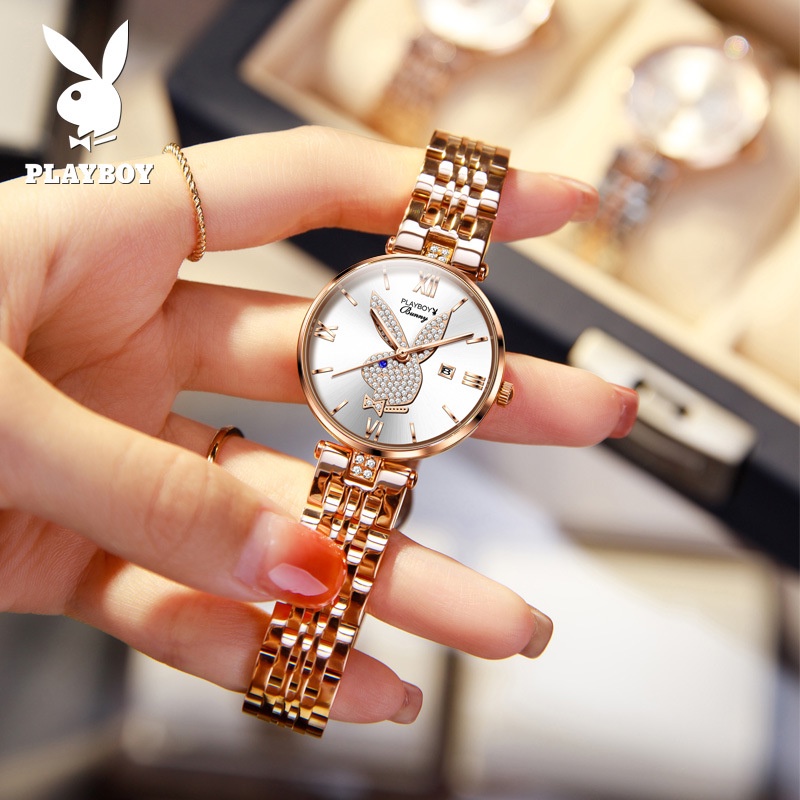 PLAYBOY 品牌手錶 (原裝正品+原裝盒子） 2054bl 石英錶 時尚潮流 禮物首選 女士手錶