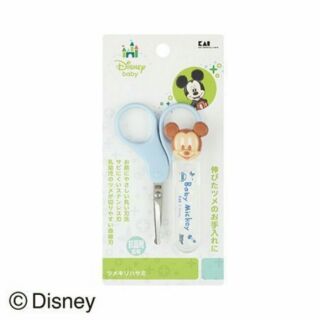 日本製 KAI Disney迪士尼 幼兒抗菌安全指甲剪刀 附收納盒