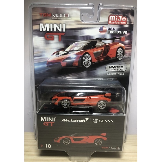 mini gt mclaren senna 橘色 美版 1:64 模型車 18