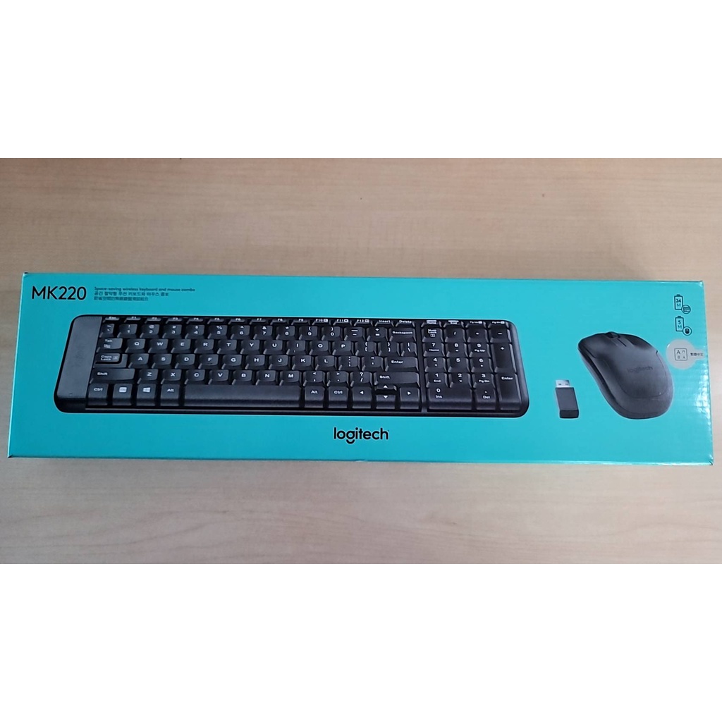 羅技MK220 無線鍵盤+無線滑鼠
