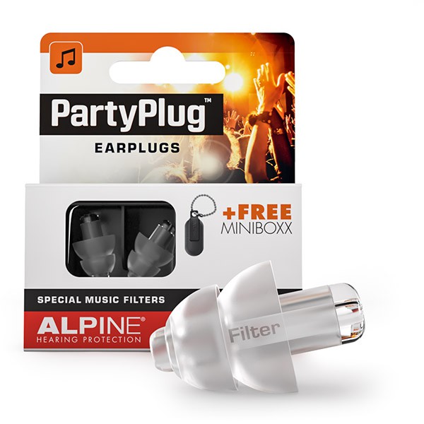 【鼓的樂器】ALPINE 耳塞 PartyPlug Earplugs + Free MiniBox 派對音樂 降噪