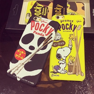 預購潮牌pocky卡通史努比SNOOPY熊貓巧克力棒餅乾磨砂硬殼 iphone 6/6S PLUS手機殼 蘋果6保護套