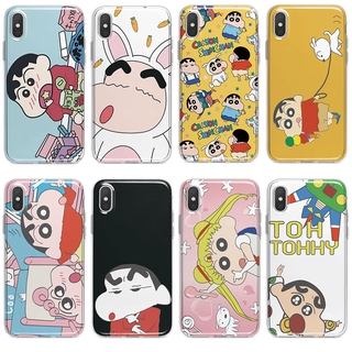 Iphone X 6s 7 8 Plus 5s SE 軟矽膠手機殼 Shin chan 鉛筆盒