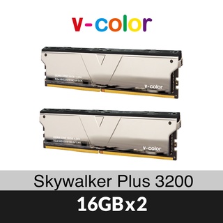 v-color 全何 Skywalker Plus 系列 DDR4 3200 32GB(16GBX2) 桌上型超頻記憶體