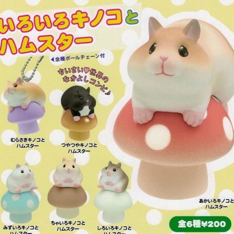倉鼠與蘑菇🍄扭蛋 日本正版 現貨 全套 可挑款 老鼠