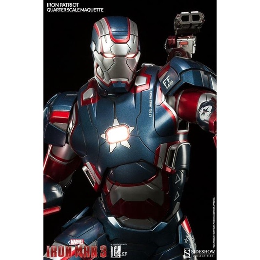 【銘當鋪】SIDESHOW BenToy Marvel Iron Patriot愛國者鋼鐵人全身雕像SC-300370