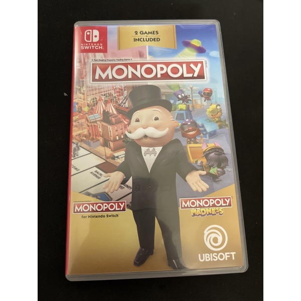 NS Nintendo Switch Monopoly 地產大亨 瘋樂 中文版+地產大亨 英文版 二手