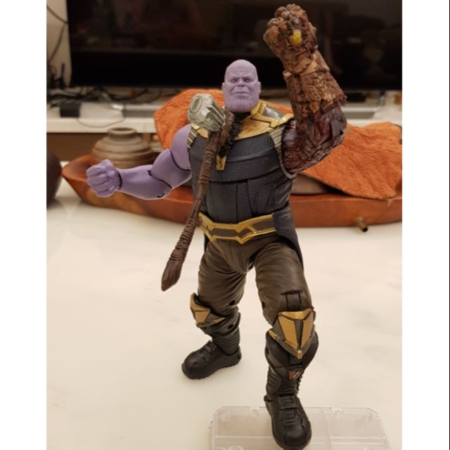 Marvel legends 薩諾斯baf 自改彈指版本+風暴毀滅者6吋 1/12 雷神斧頭 彈指無限手套 孩之寶