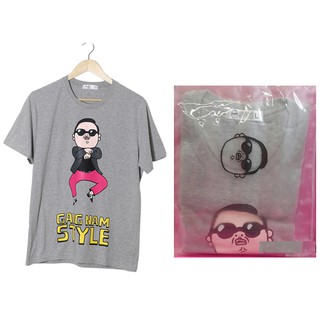 PSY [ Official Short-sleeved Shirt (Gray) ] GANG NAM STYLE