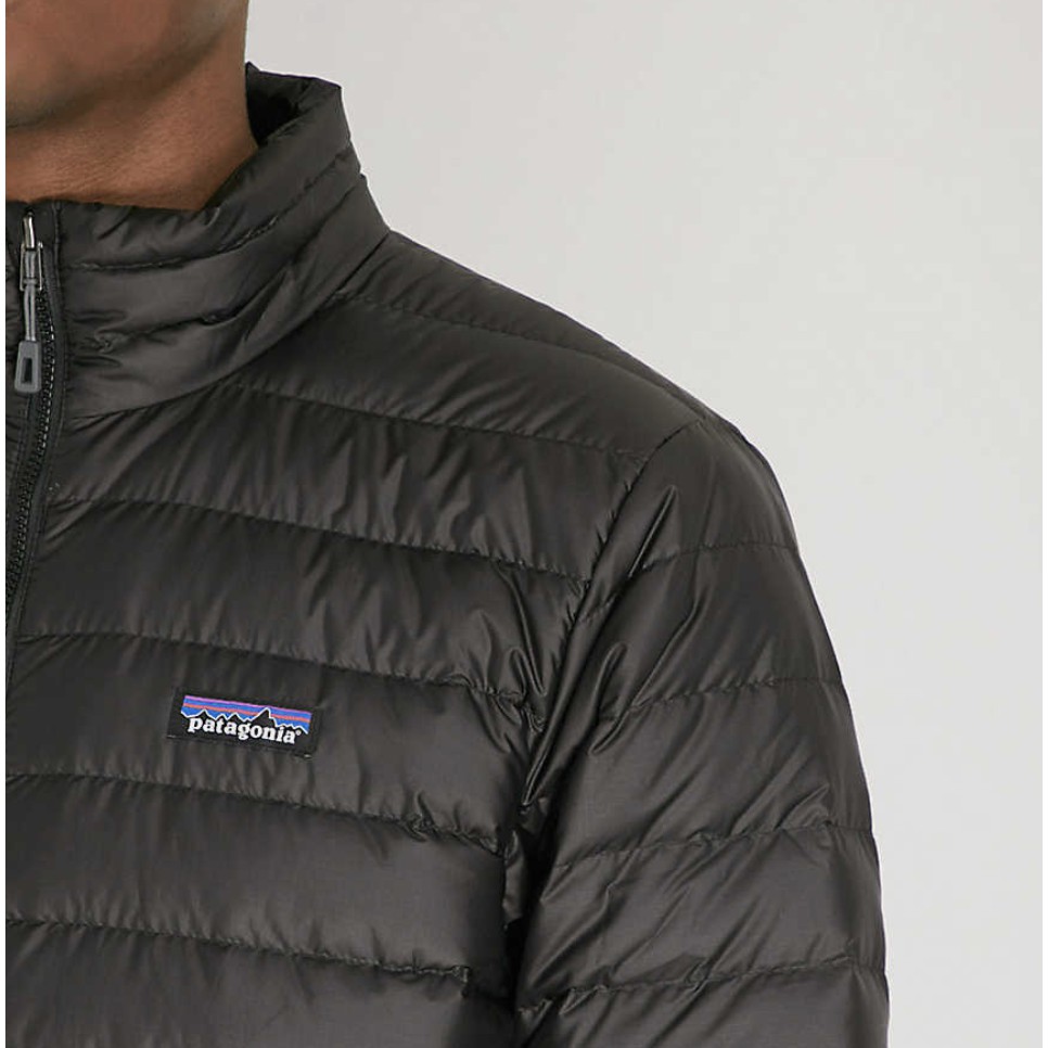 英國直購 Patagonia 男黑色鵝絨羽絨外套 蝦皮購物