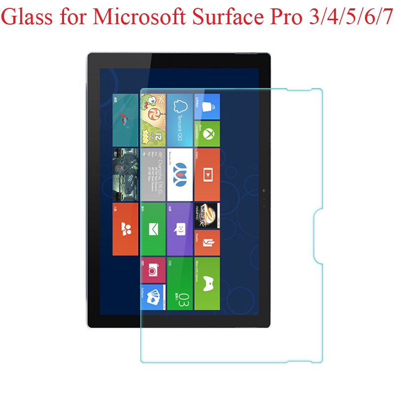 熒幕保護貼適用於微軟Surface Pro 3 4 5 6 7 貼膜Pro5 Pro6 Pro7 12.3吋鋼化玻璃