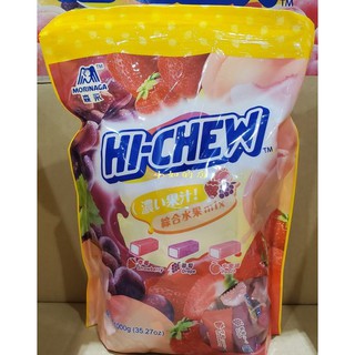 【小如的店】COSTCO好市多代購~森永 嗨啾軟糖JUMBO包-草莓+葡萄+水蜜桃(每包1000g) 77915