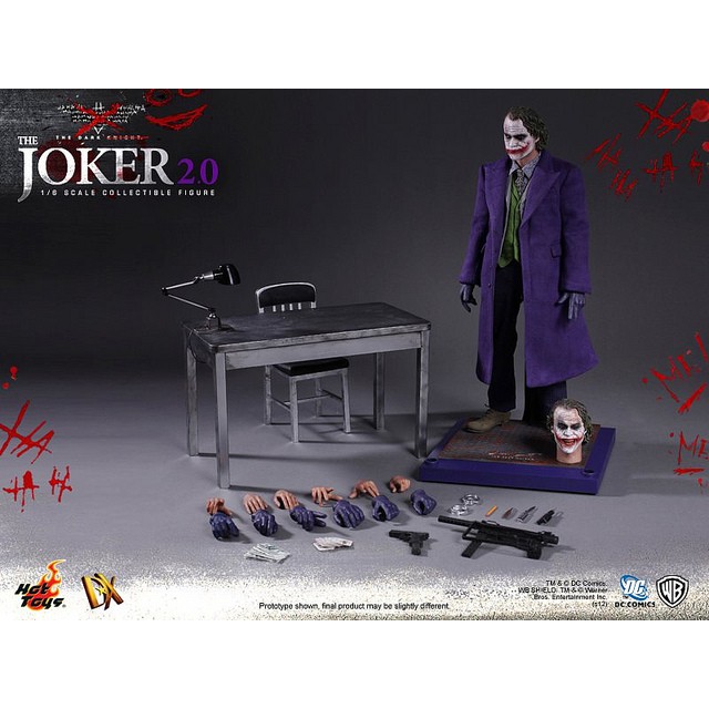 正版 絕版 Hot Toys DX11 小丑 2.0 全新未拆品 HOTTOYS 黑暗騎士 蝙蝠俠 Joker 希斯萊傑
