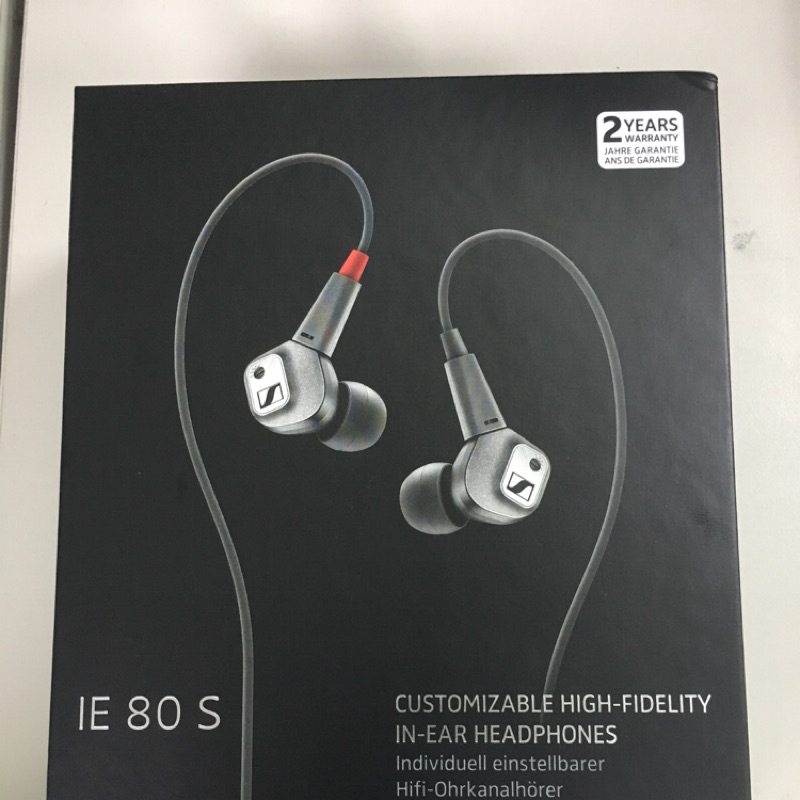 森海塞爾 Sennheiser IE80 S 耳道式耳機 全新未拆封 IE80S 台灣公司貨保固兩年