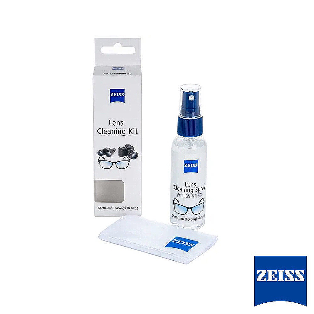 Zeiss 蔡司 Lens Cleaning Kit 清潔液 + 超細纖維布 光學鏡面專用 不傷鍍膜 拭鏡液 拭鏡布