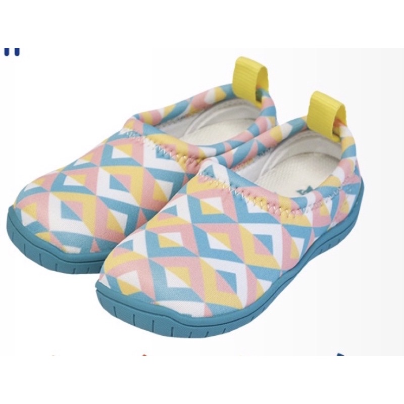 日本SkippOn 兒童休閒機能鞋 〈幾何馬卡龍〉13號