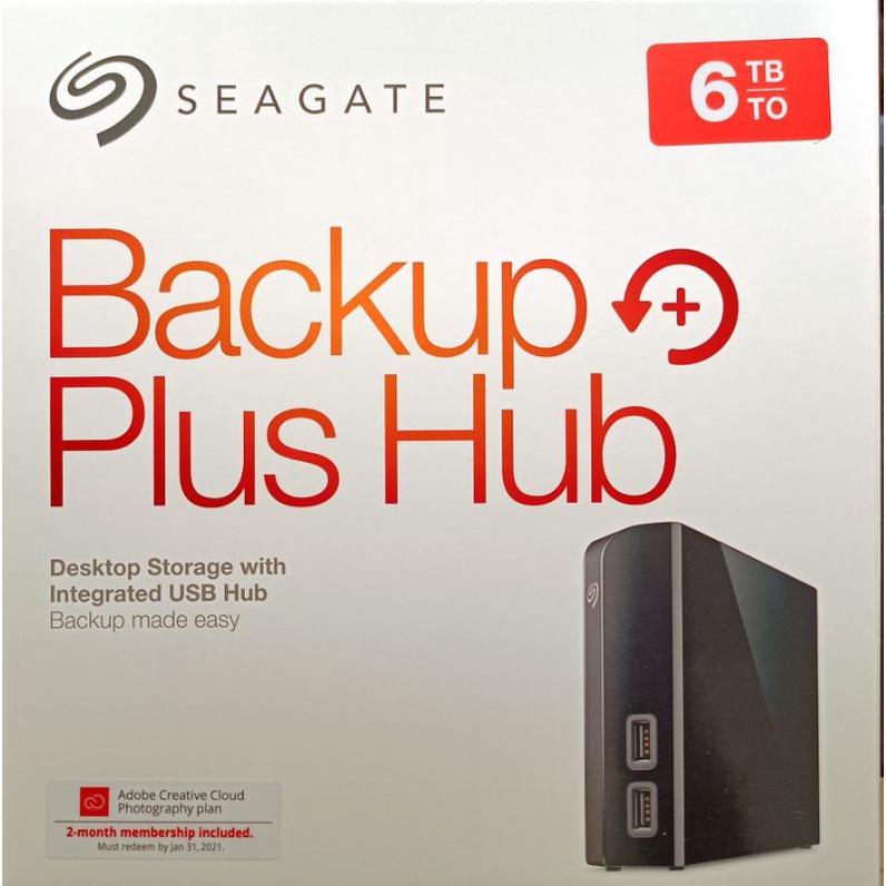 售二手3.5吋 Seagate Backup Plus Hub 6Tb 外接硬碟
