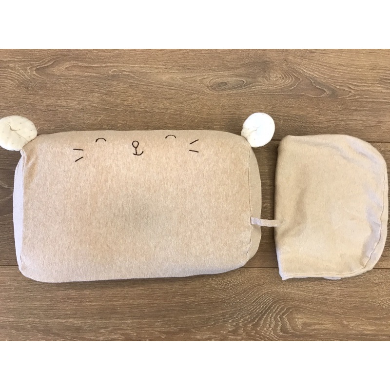 cani 生活有機棉 airwave護頭枕 可愛老鼠 一枕頭+二枕套