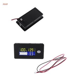 POOP 10-100V電池容量指示電壓表通用的鋰離子磷酸鐵鉛酸