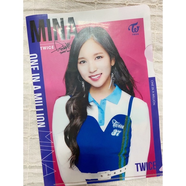 二手有用過twice 名井南mina資料夾 蝦皮購物