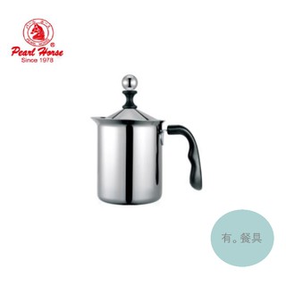 《有。餐具》寶馬牌 電木柄單層奶泡器 手動奶泡器400cc 800cc(TA-S-08-400 HK-S-08-800)