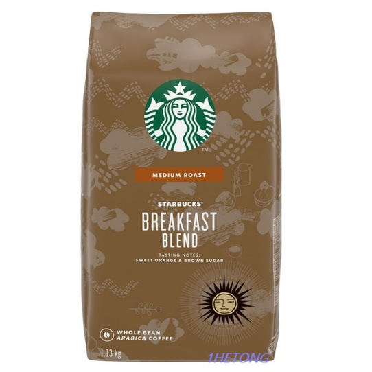《現貨》小紅豆代購 Starbucks 星巴克 Breakfast Blend 早餐綜合咖啡豆 中焙 1.13公斤