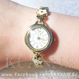 ::KUANN 於小飾::J-axis SUN FLAME 鏤空 水晶鑽 小花朵 石英錶 | 古董錶 復古錶 小錶 圓錶