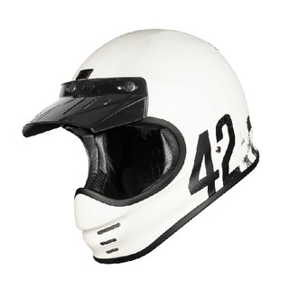 【極度風速】ORIGINE VIRGO 復古越野安全帽 山車帽 DANNY 消光白 全罩式 T3 T-3