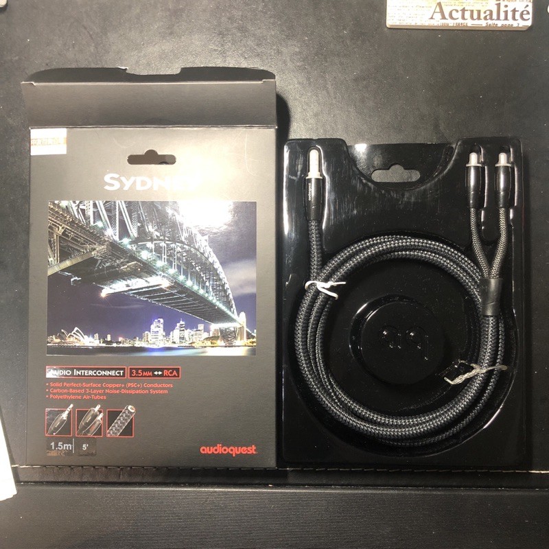 Audioquest Sydney 3.5mm 轉 RCA 一對二 鍍銀訊號線