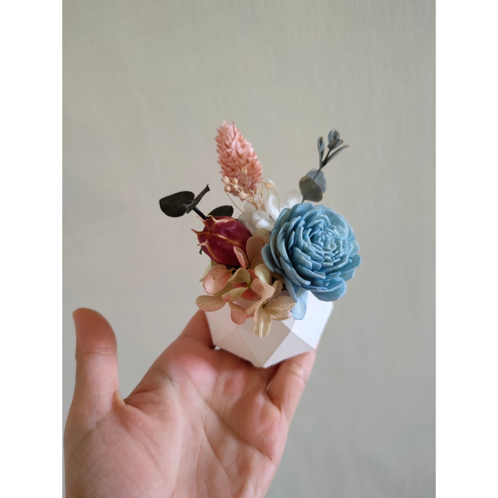 拾杺工作室 不凋花硅藻土擴香石 不含精油 手作不凋花擴香石調節空氣濕度燥花婚禮小物探房禮姐妹禮婚禮小物