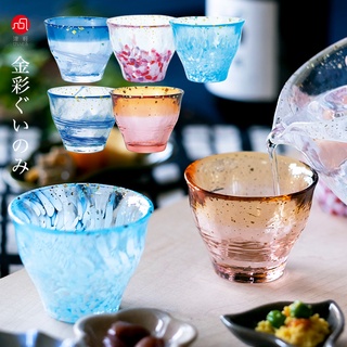【日本製 臺灣現貨】【ADERIA 津輕】 金彩杯 燒酒杯 威士忌玻璃杯 日本製寬口杯 石塚硝子 茶杯 杯子