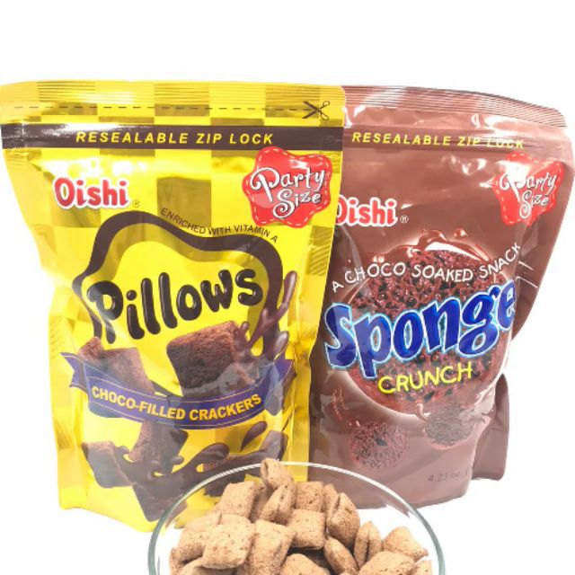Oishi Pillows 爆漿巧克力餅乾/巧克力脆片 100g