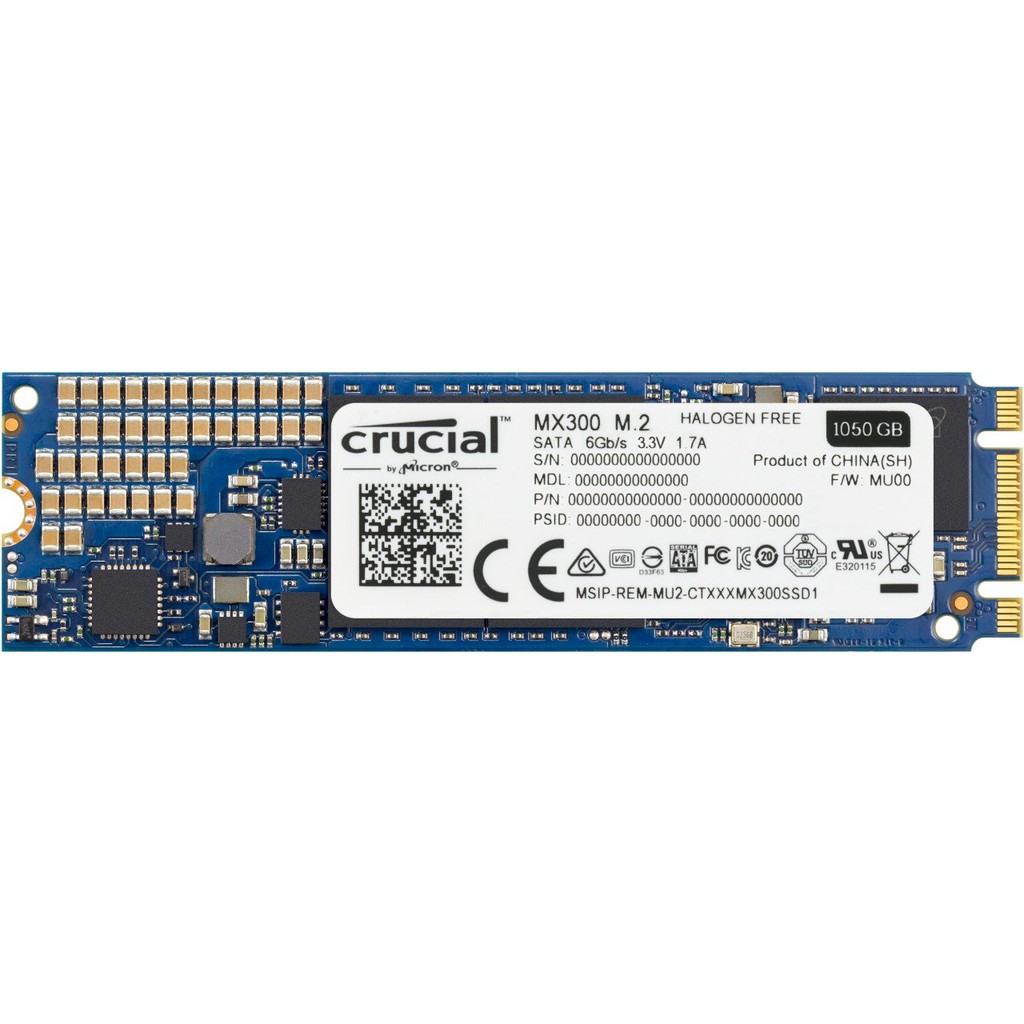 美光Crucial MX300 1050GB 1TB M.2 (SATA 非PCIE)