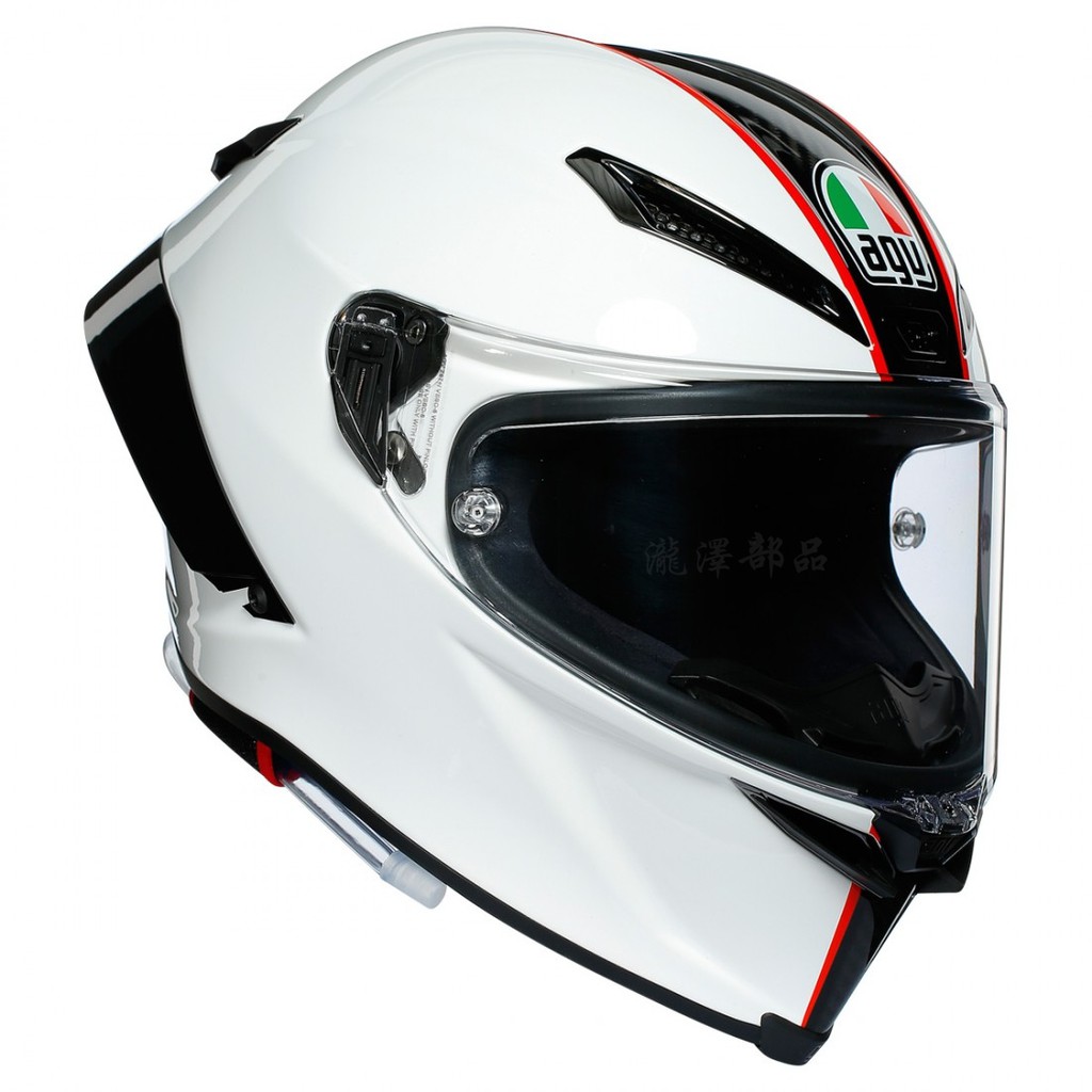 瀧澤部品 義大利 AGV Pista GP RR 全罩安全帽 SCUDERIA 白紅 頂級 碳纖維 輕量 通勤機車重機