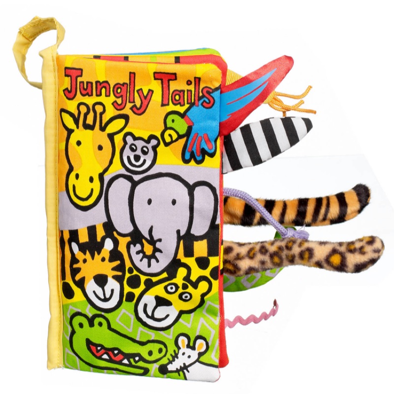 [二手] Jellycat JUNGLY TAILS 叢林動物尾巴布書