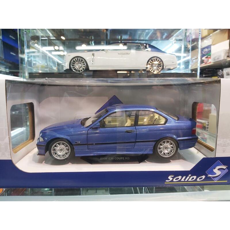 吉華科技@ 1/18 SOLIDO S1803901 BMW E36 COUPÉ M3 1990 藍色