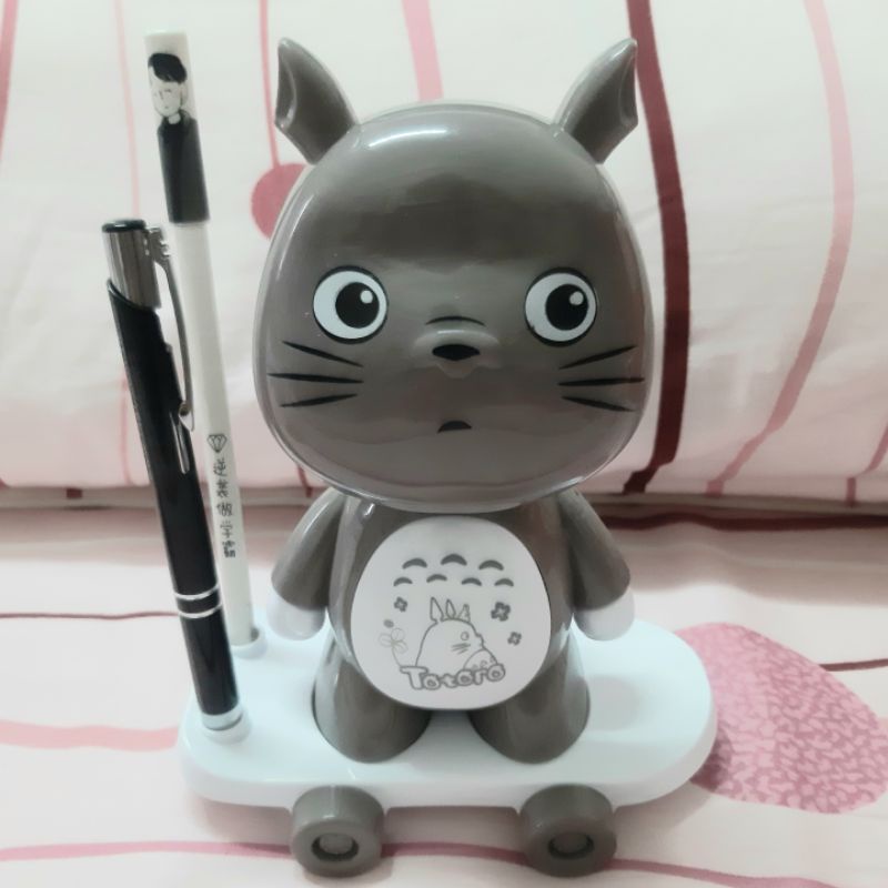 可愛龍貓🐻LED台燈+小夜燈(USB) +2筆筒設計【讓學習 成為一種生活方式】🎁可當禮物送