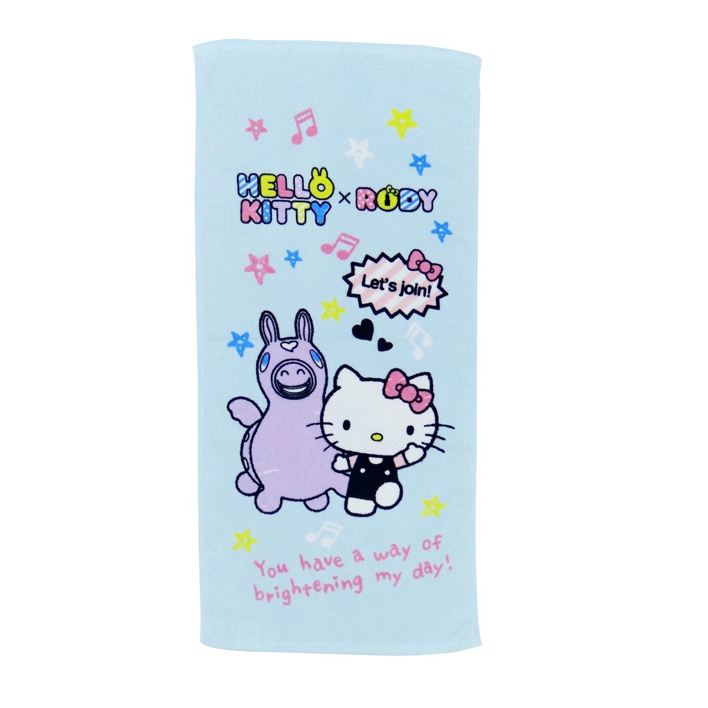 【Sanrio三麗鷗】凱蒂貓與星星Rody毛巾 100%棉 33x76cm