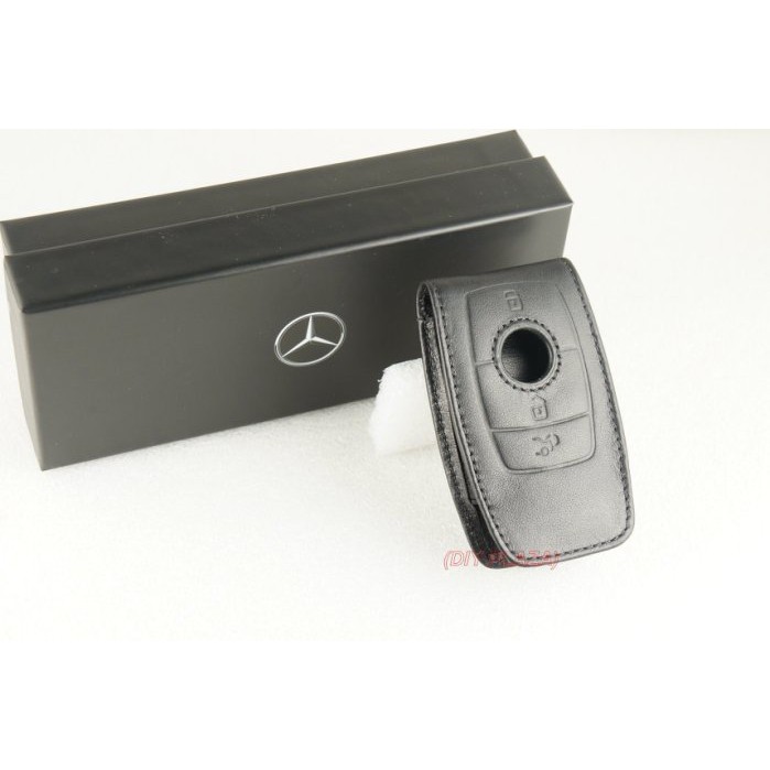 【DIY PLAZA】賓士 M-Benz W205 W177 原廠 真皮 鑰匙 皮套 黑色 (標準版)C200 A180