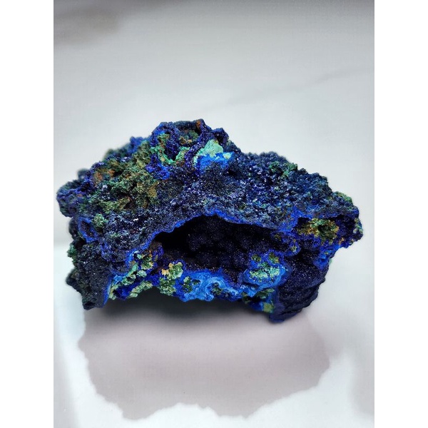 純天然藍銅礦孔雀石三水鋁共生