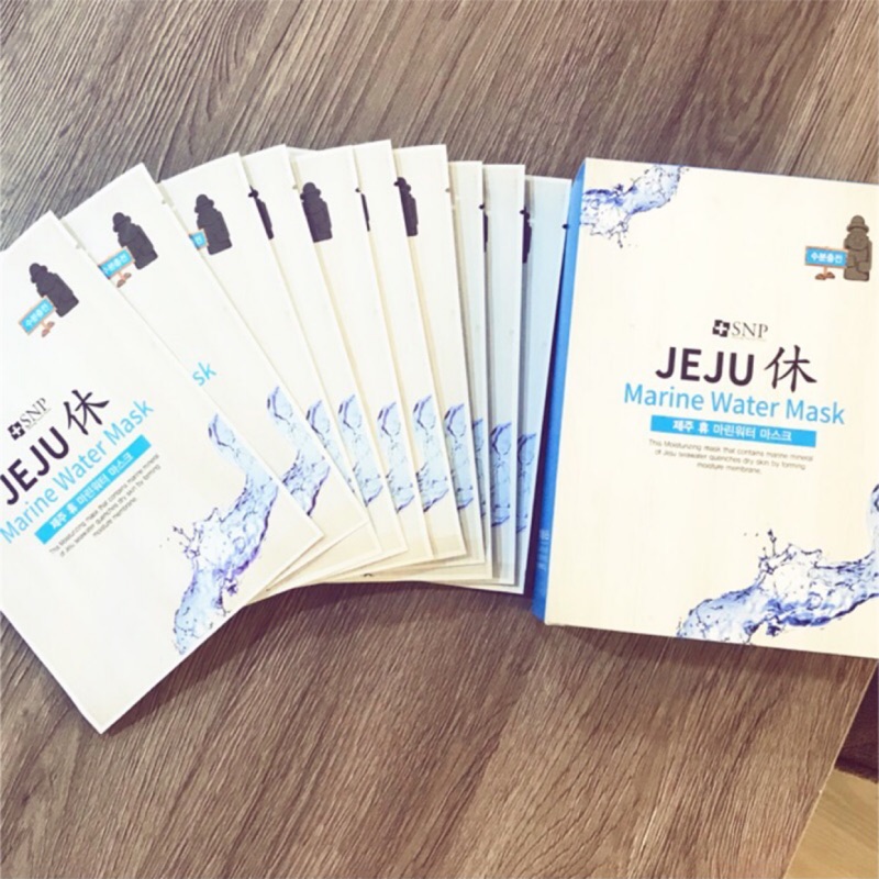 ➕SNP JEJU REST MARINE WATER MASK 韓國面膜 一盒10片 韓國買回 大降價！