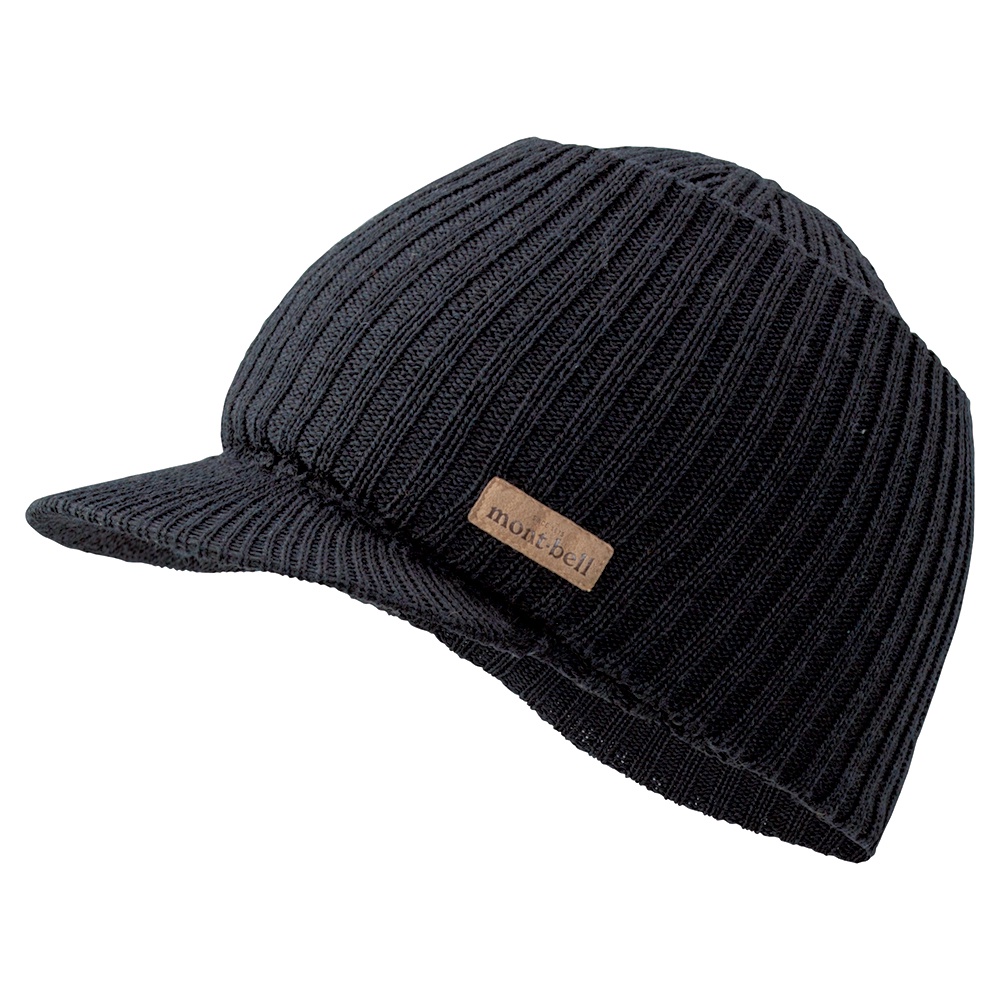 日本 Mont-bell Merino Wool Knit 2Way Cap 羊毛帽 碳黑色 1118239｜碧綠商行