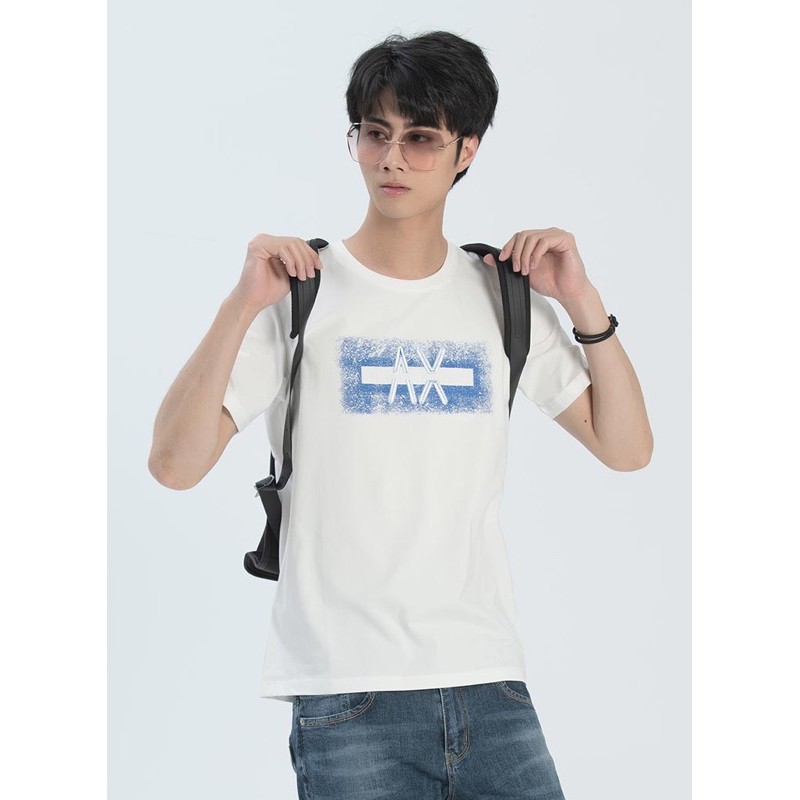🦄GOES CLUB 男款⚡️ 韓版時尚立體AX圖文潮流個性T恤-2色（ 黑 ）（白）