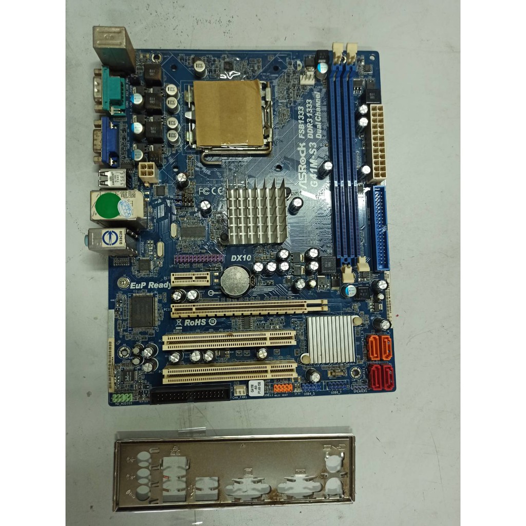 ASROCK G41M-S3/DDR3/PCI-E/SATA/775腳位 主機板附檔板&lt;二手良品&gt;