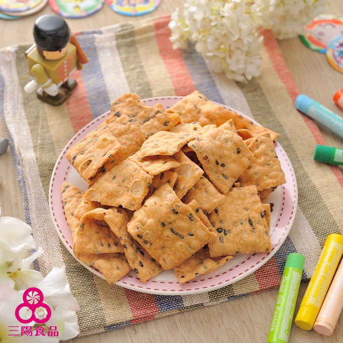 【三陽食品】黑芝麻巧果(純素)280g 巧菓 芝麻餅乾 芝麻巧果 古早味零食 蝦皮代開發票